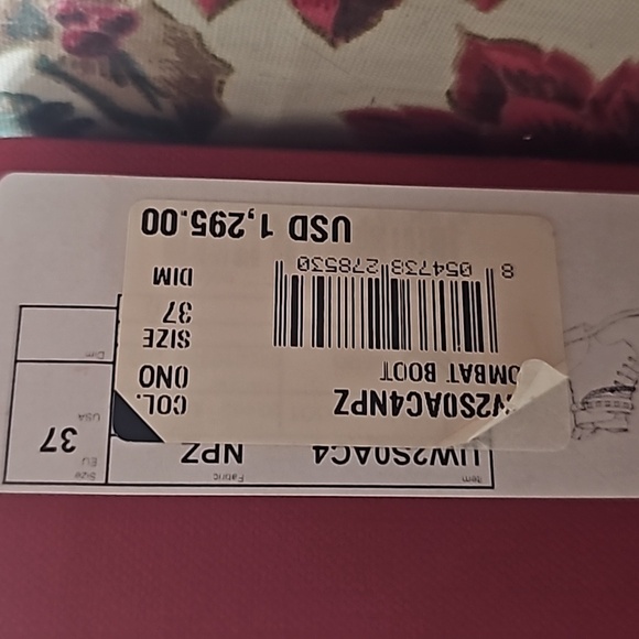 SALE Valentino Garavani Roman stud calfskin combat boot - Picture 8 of 8